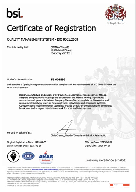 UK certificate of registration Word and PDF template